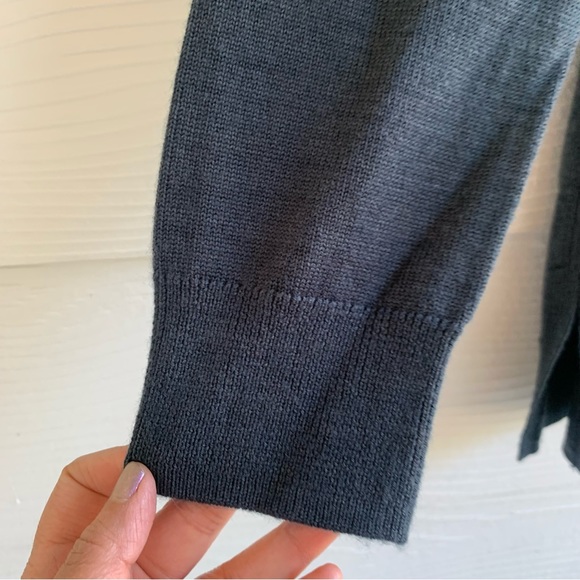 Banana Republic knit pullover sweater top size small crew neck dark gray - Picture 6 of 11